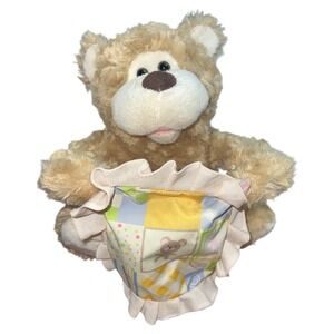 Toys2U‎ Peek A Boo Brown Bear Electronic Animated Talking Plush Plays With Baby